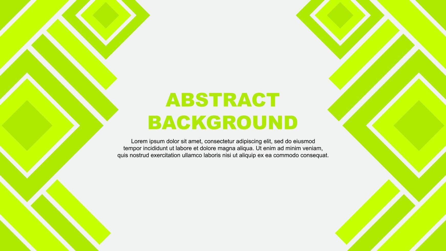 Abstract Background Design Template. Abstract Banner Wallpaper Illustration. Lime Green vector
