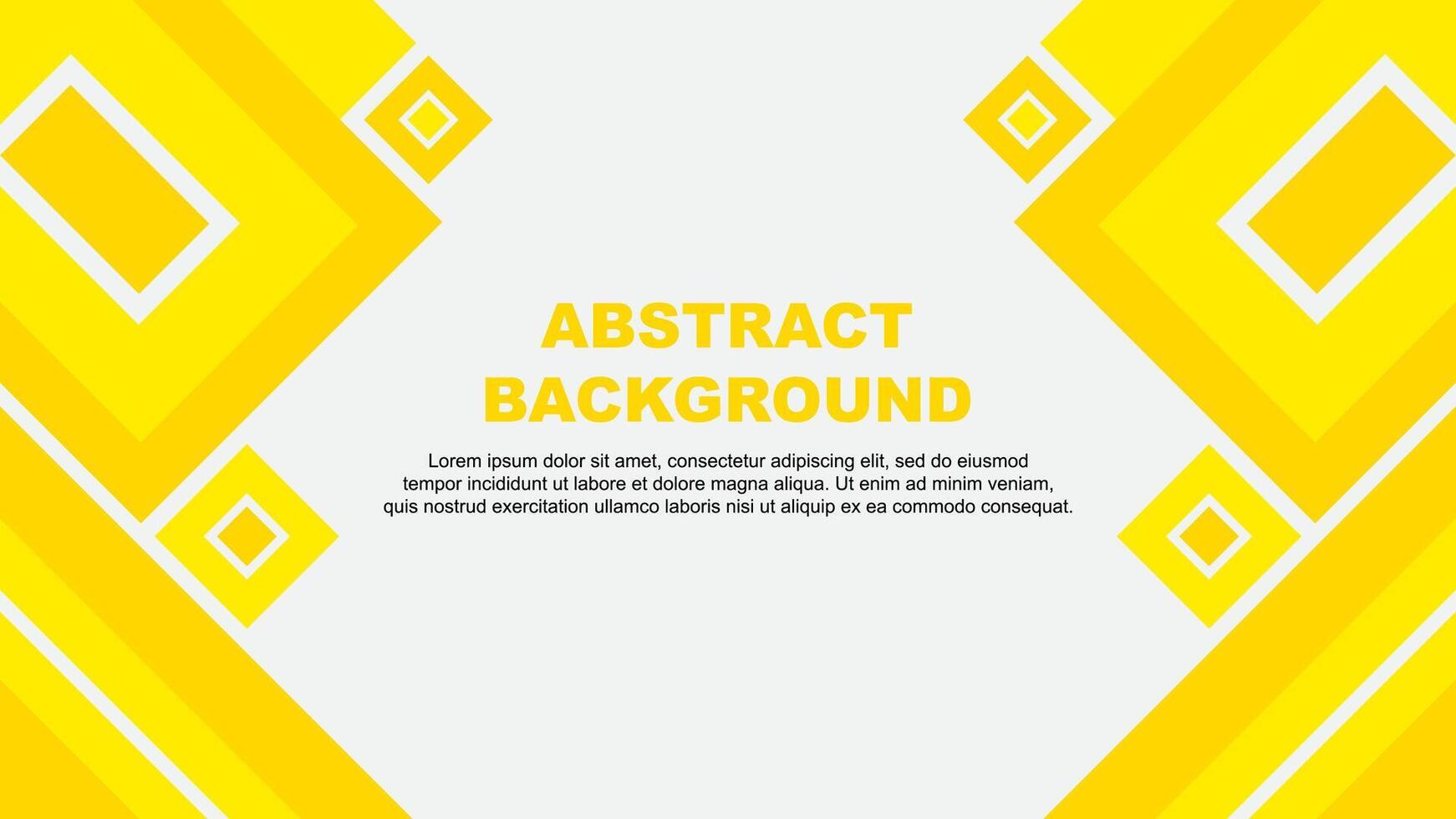 Abstract Background Design Template. Abstract Banner Wallpaper Illustration. Yellow Cartoon vector