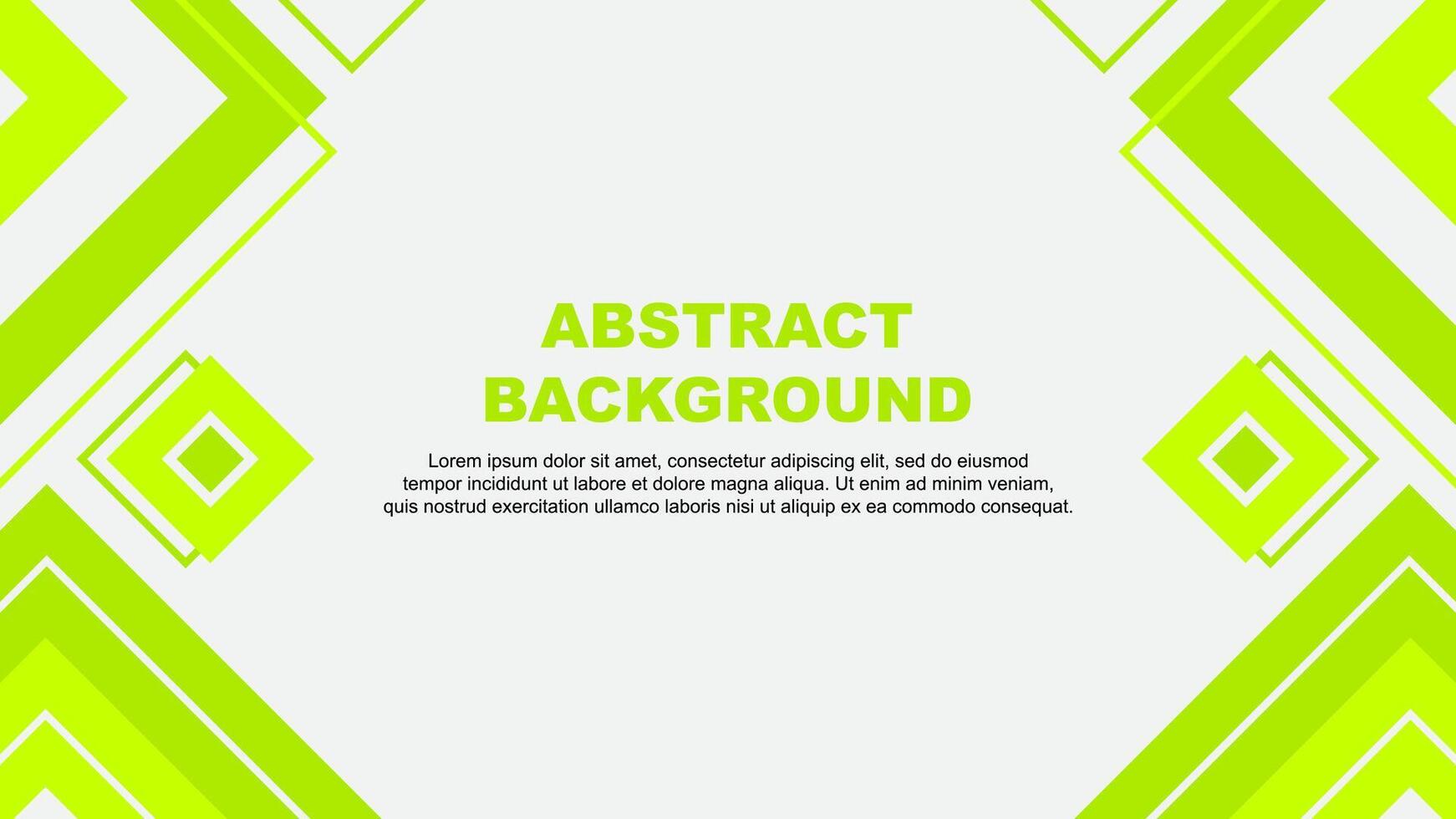 Abstract Background Design Template. Abstract Banner Wallpaper Illustration. Lime Green Background vector