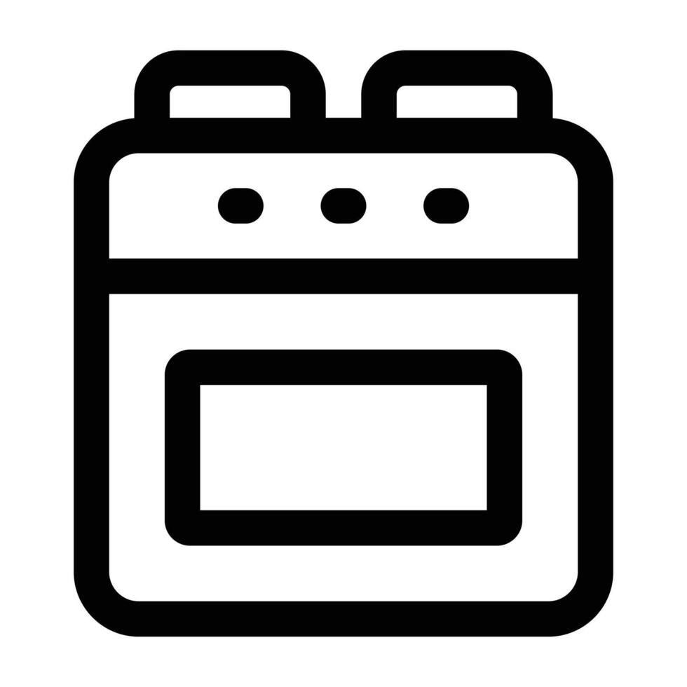 Simple Stove icon. The icon can be used for websites, print templates, presentation templates, illustrations, etc vector