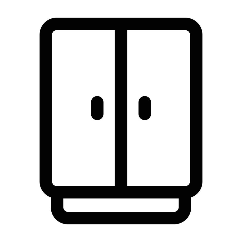 Simple Cupboard icon. The icon can be used for websites, print templates, presentation templates, illustrations, etc vector