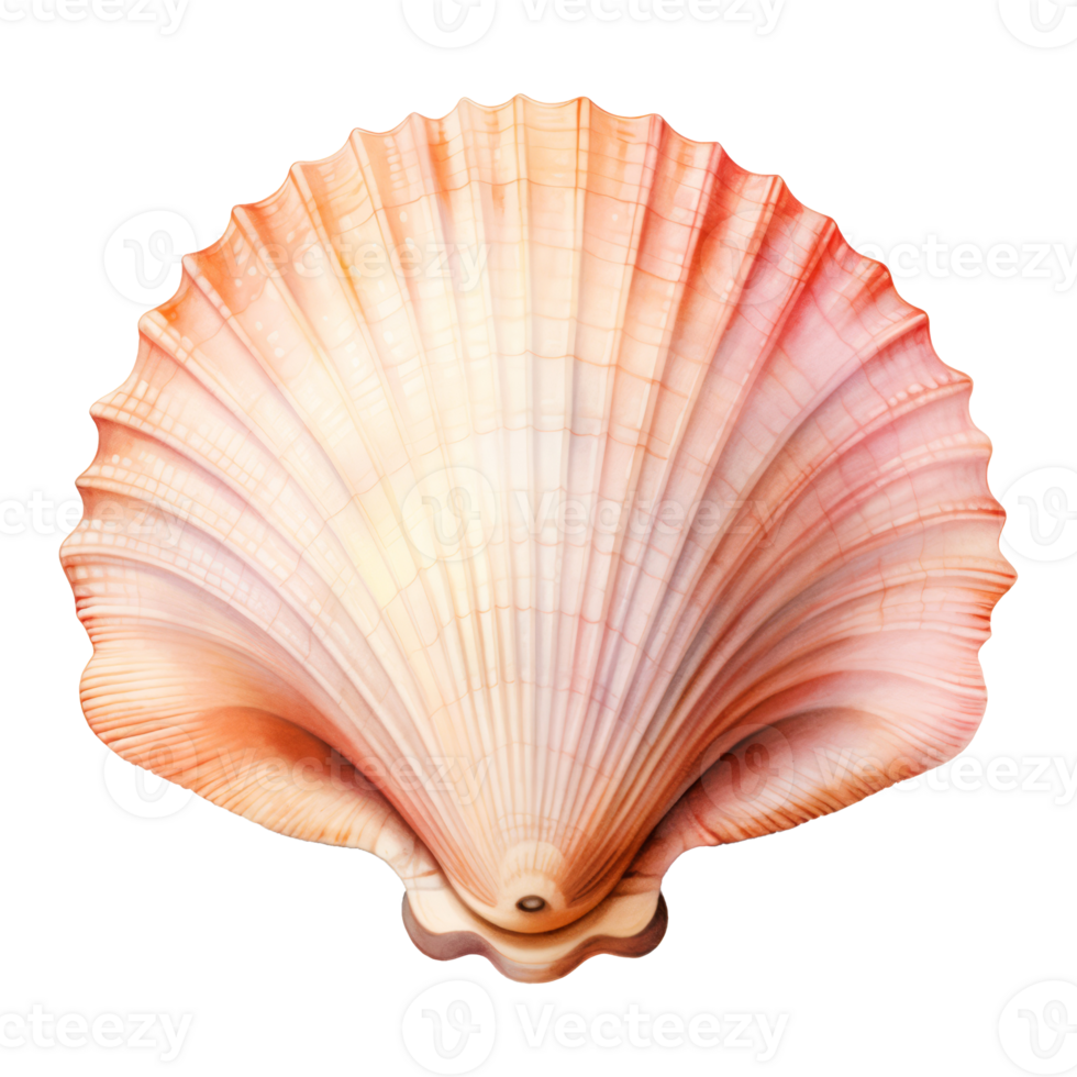 Seashell Isolated Detailed Watercolor Hand Drawn Painting Illustration png