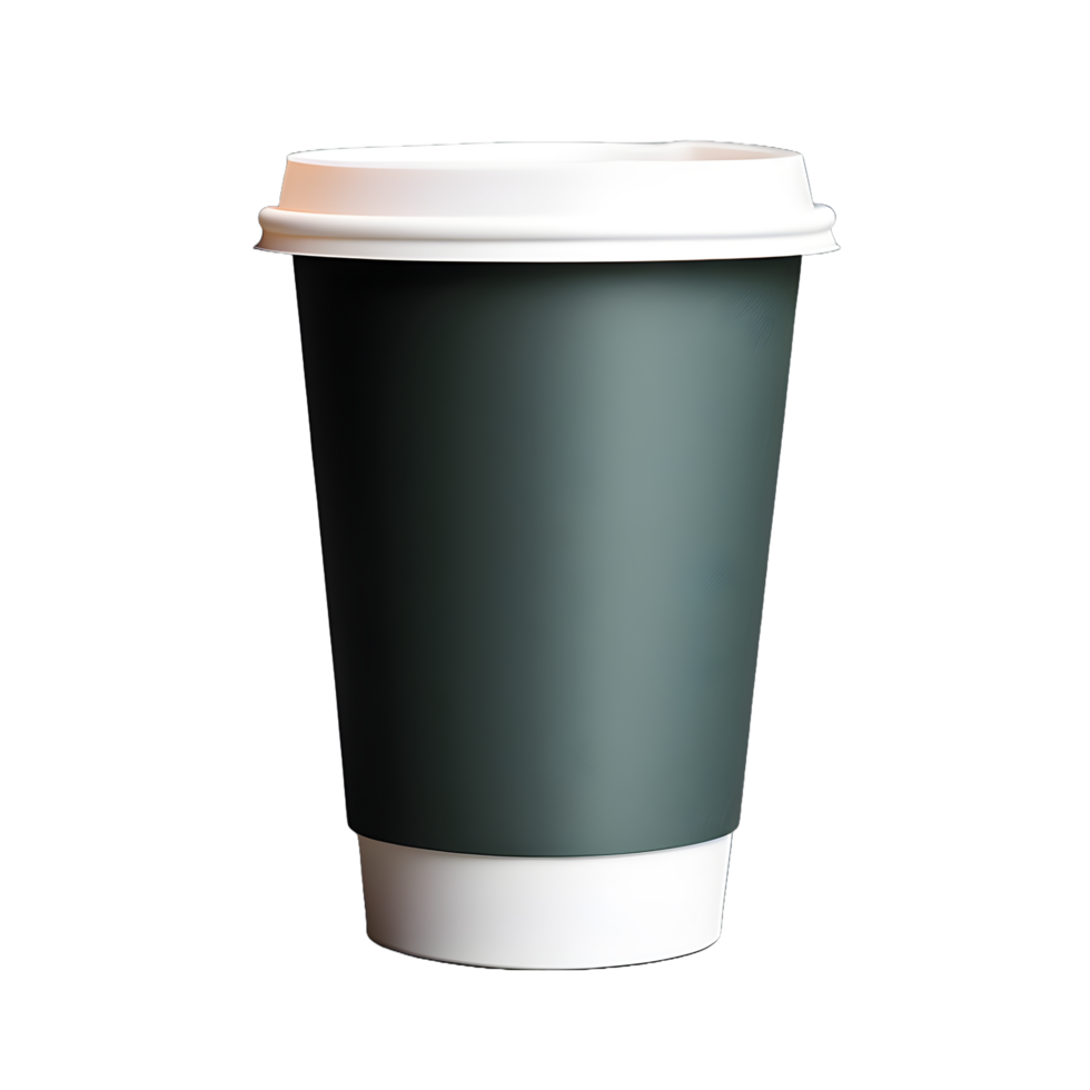 blank paper coffee cup isolated on a white transparent background png