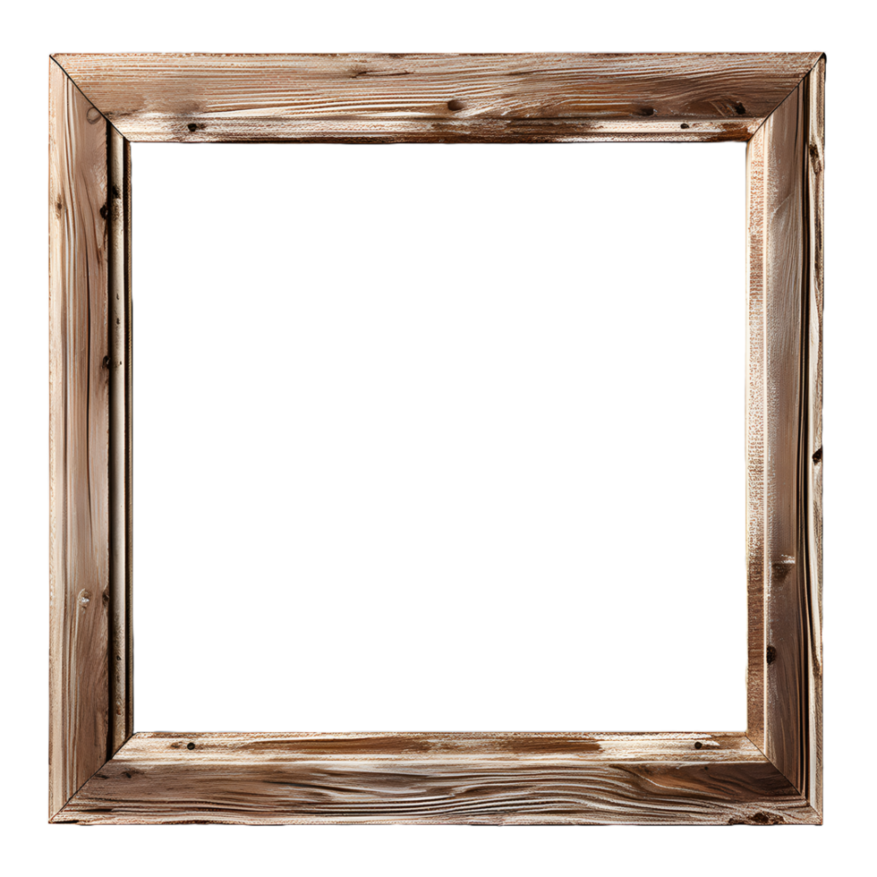 Naturel en bois photo Cadre transparent Contexte png