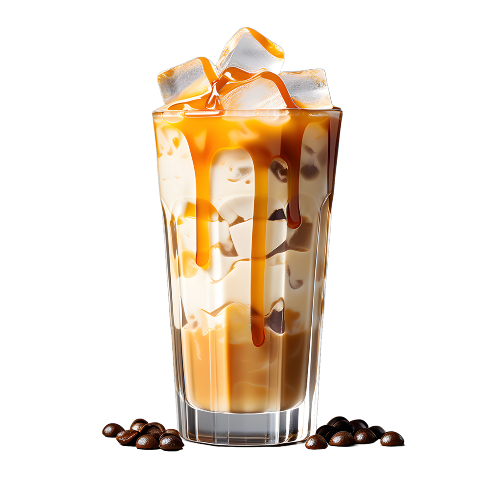 Ice coffee cup isolated transparent background png