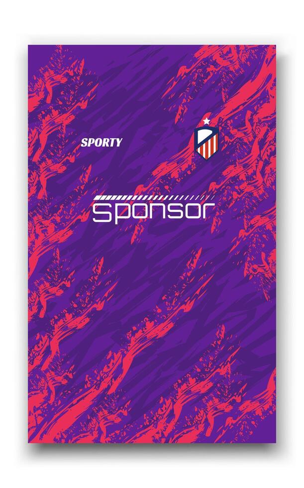 Sports and football design template, suitable for jersey design, background, poster. vector