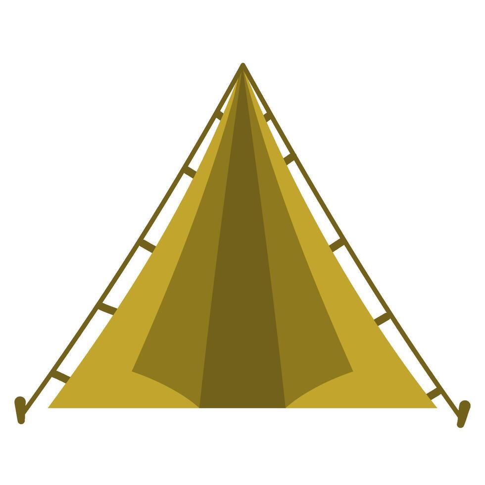 Scout camping tent vector