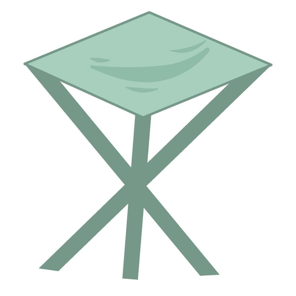 Scout camping chair vector