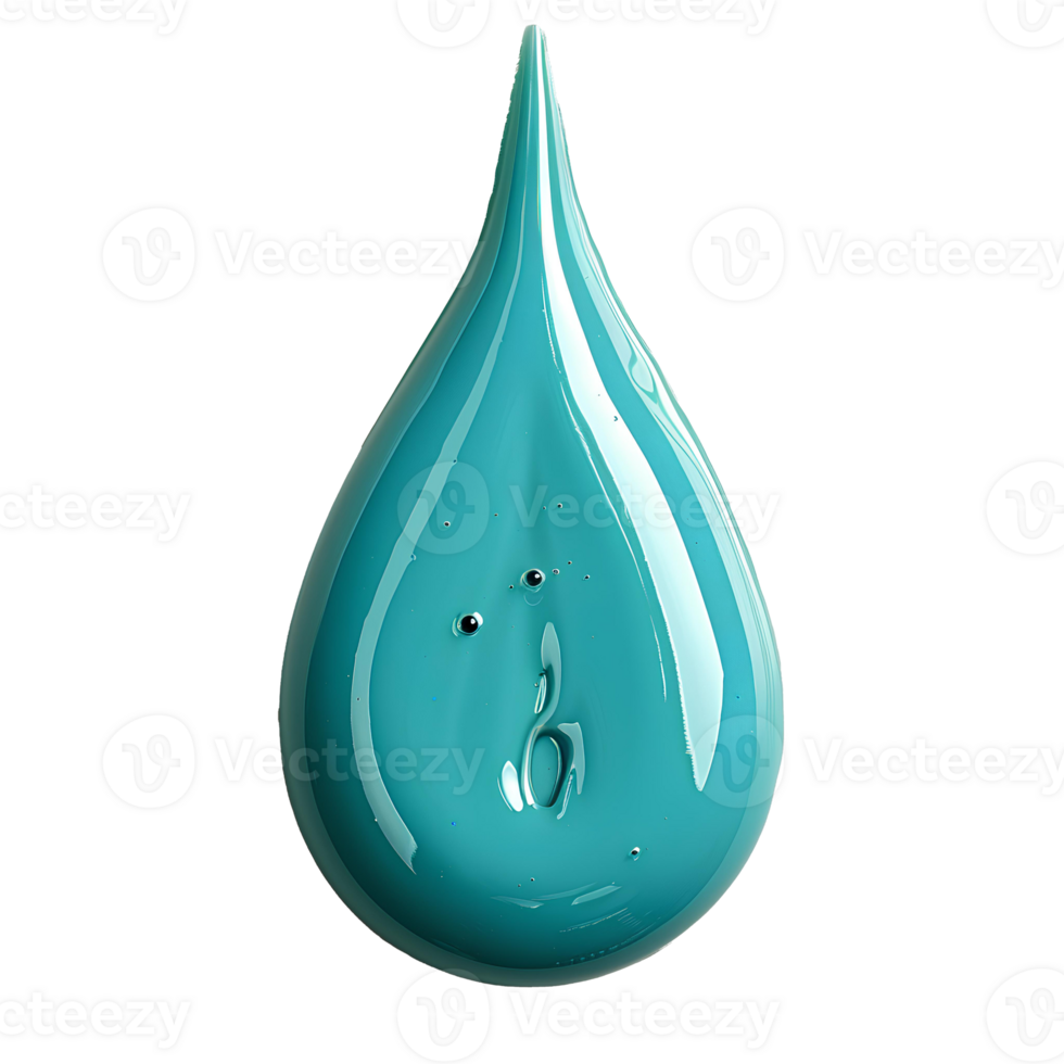 Drop of teal paint. teal liquid pigment splatter and explosion isolated. teal paint drop top view png