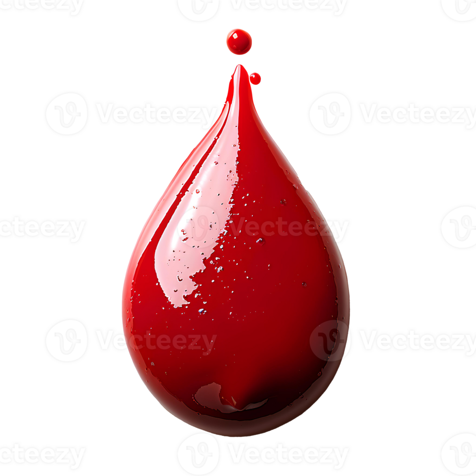 Drop of red paint. red liquid pigment splatter and explosion isolated. red paint drop top view png