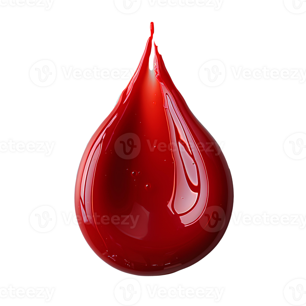 Drop of red paint. red liquid pigment splatter and explosion isolated. red paint drop top view png