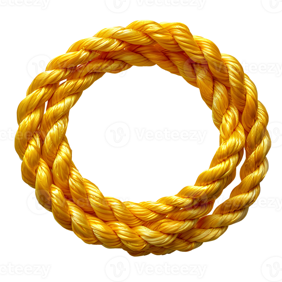 yellow rope. red cord rope isolated. yellow string top view. yellow rope flat lay png