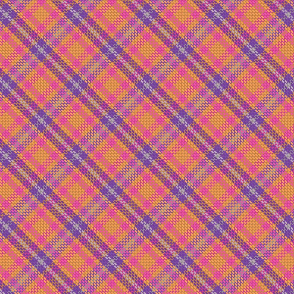 Tartan plaid pattern with texture. vector