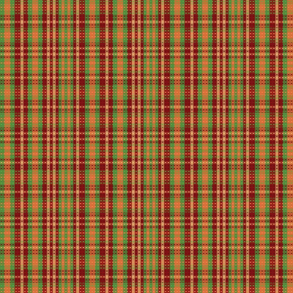 Tartan plaid pattern with texture. vector