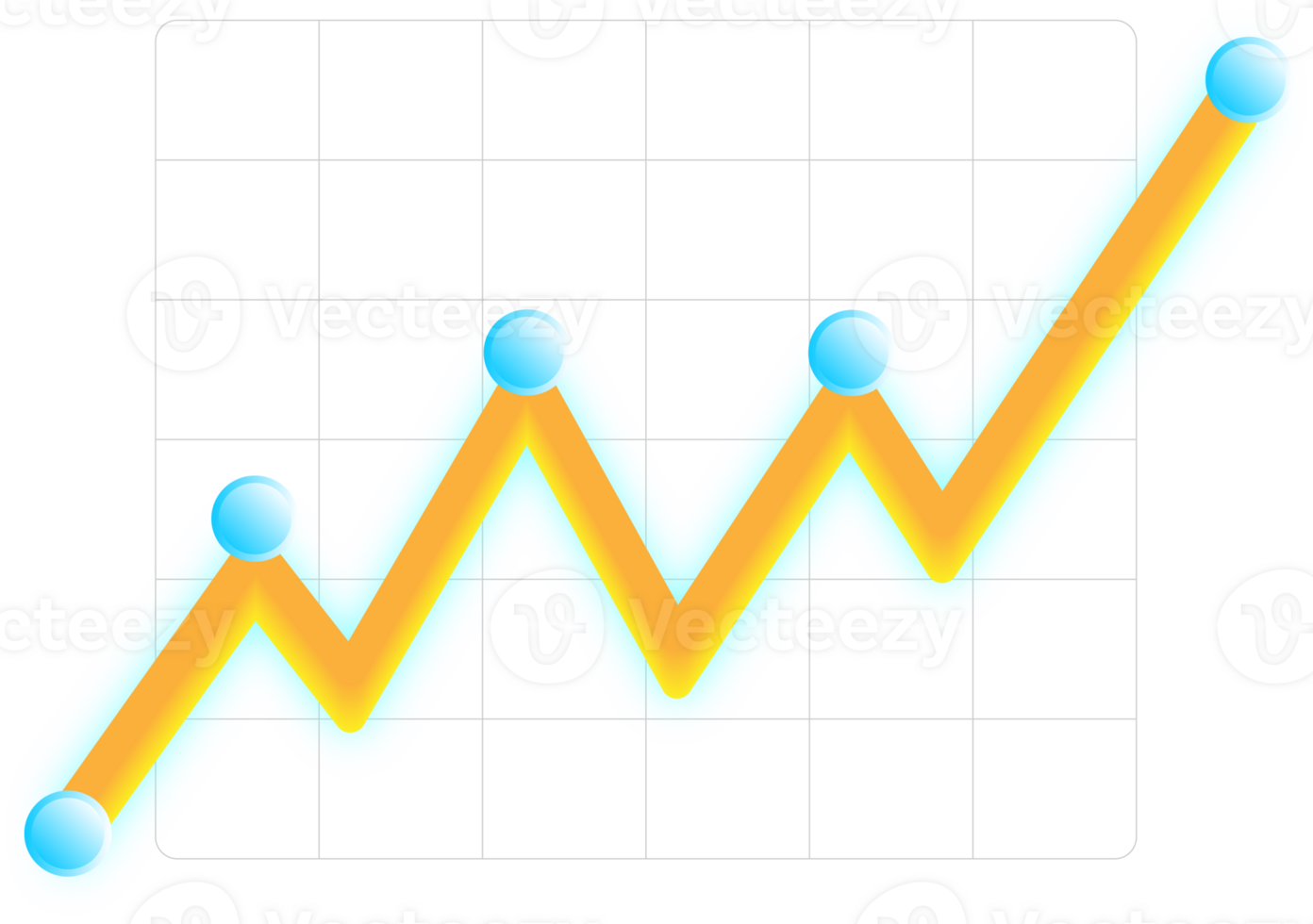 Chart Graph, 3D element png