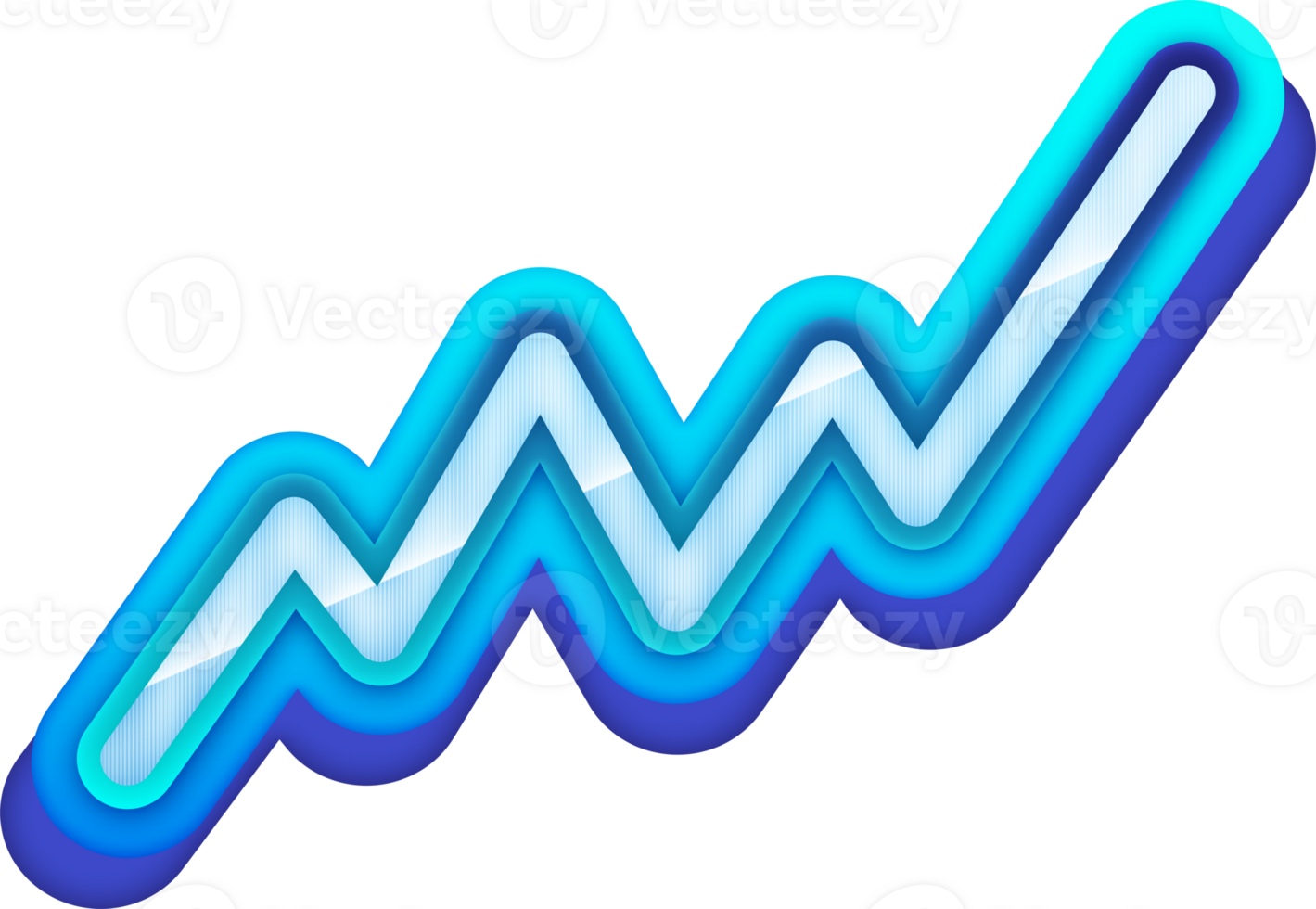 Chart Graph Stock market, 3D element png
