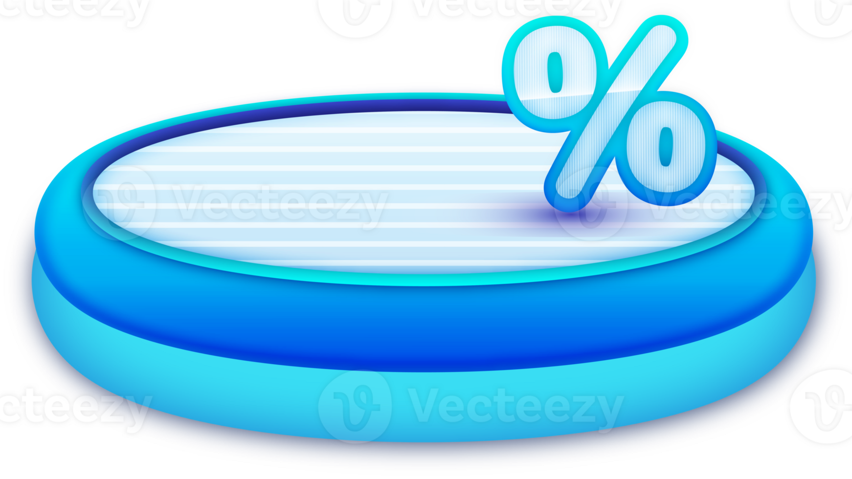 Podium Percent Empty Space, 3D element png