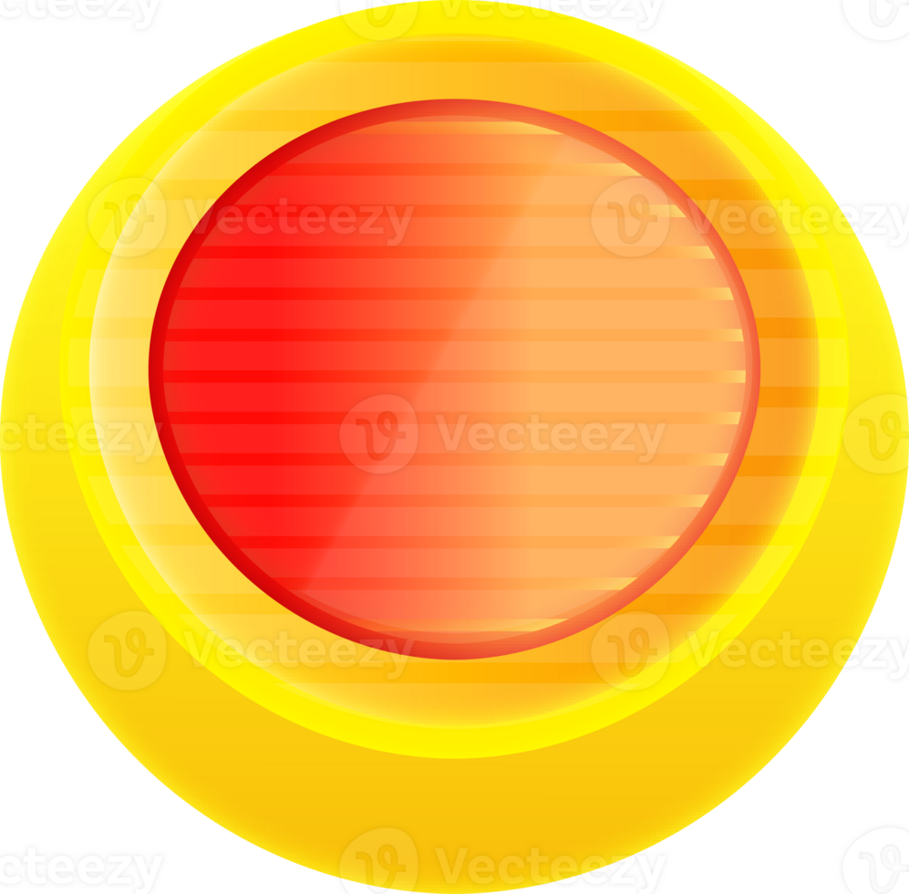 3D circle button, Empty button, 3D Element png