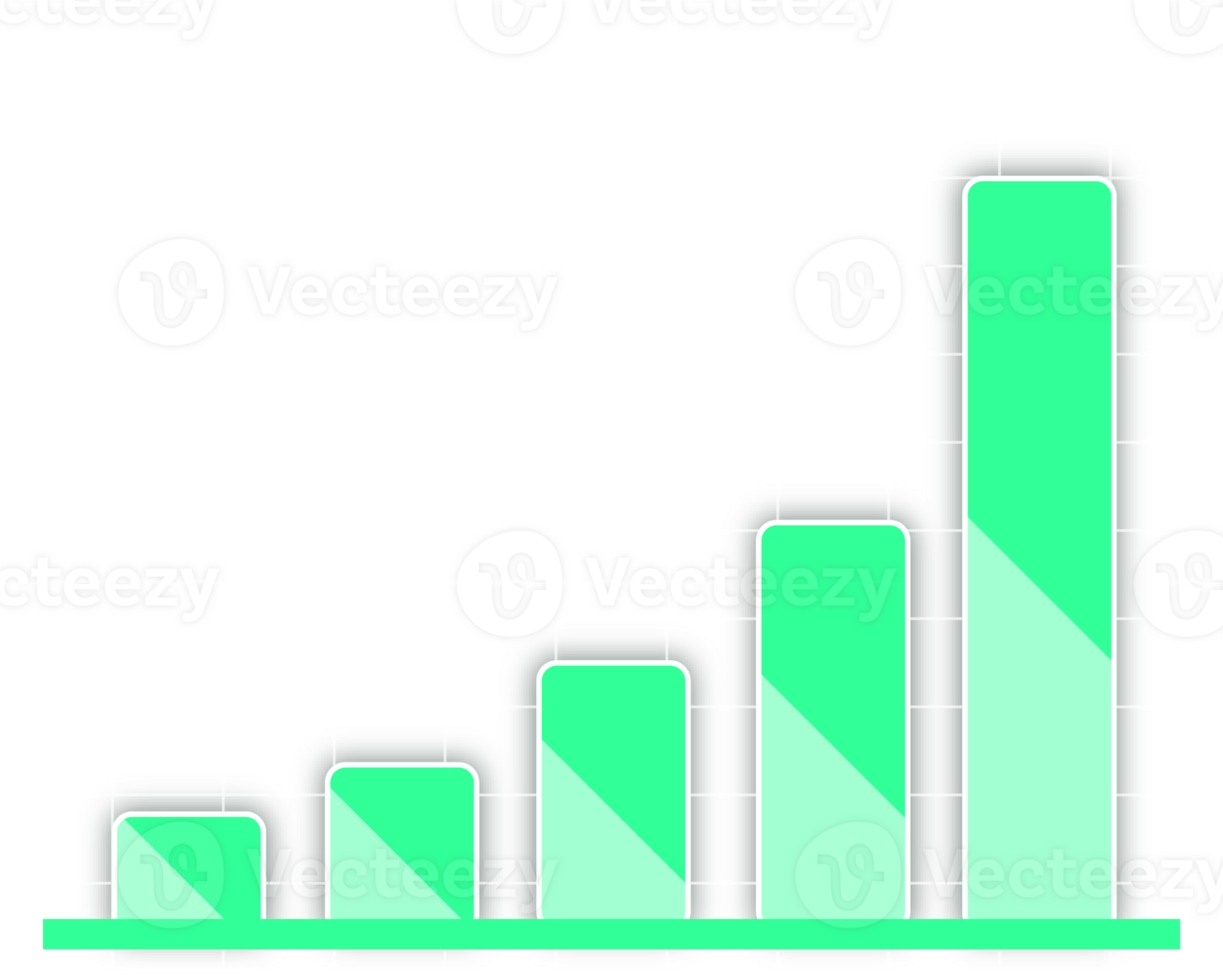 Green chart graph stock market png