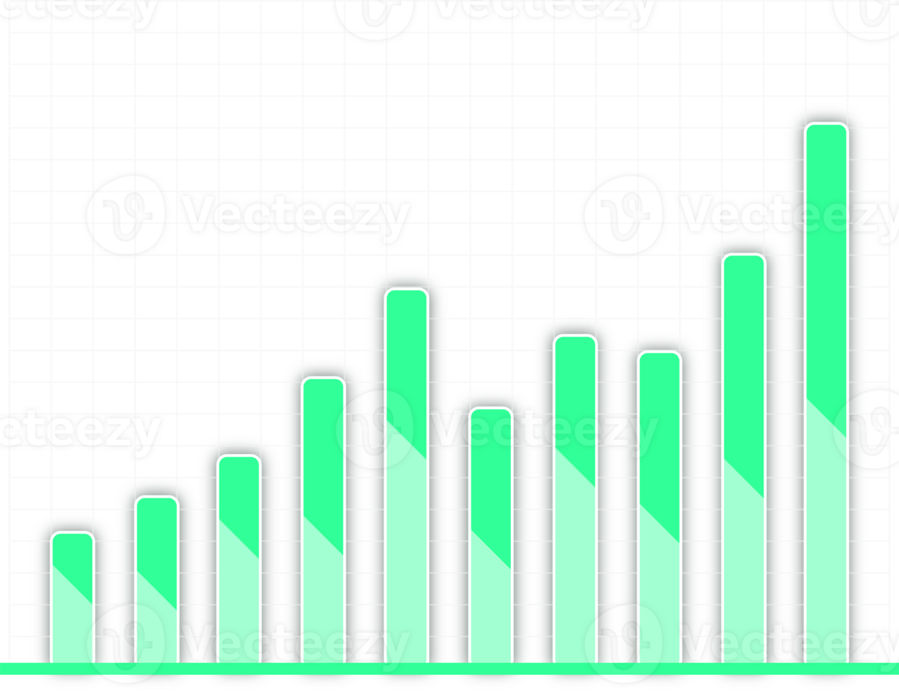 Green chart graph stock market png