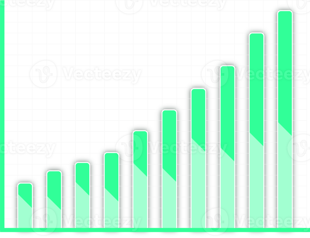 Green chart graph stock market png