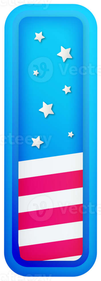 USA Text Effect Alphabet Lettering I png