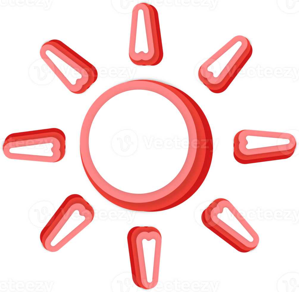 Sun Abstract Paper Cut png