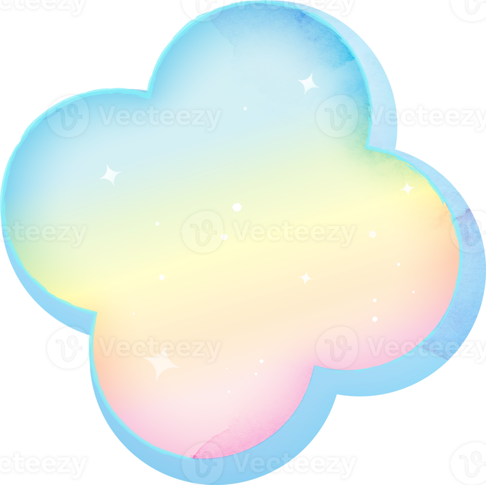 Watercolor Quatrefoil Shape Illustration png