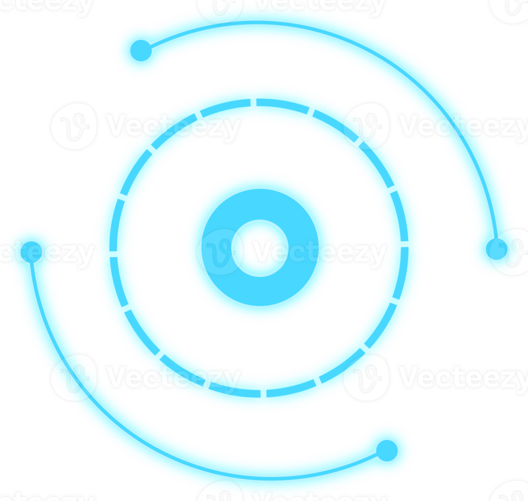 abstract tech hud digitaal cirkel futuristische Scherm png