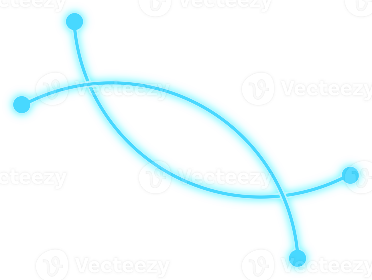 Abstract tech HUD digital line futuristic display png
