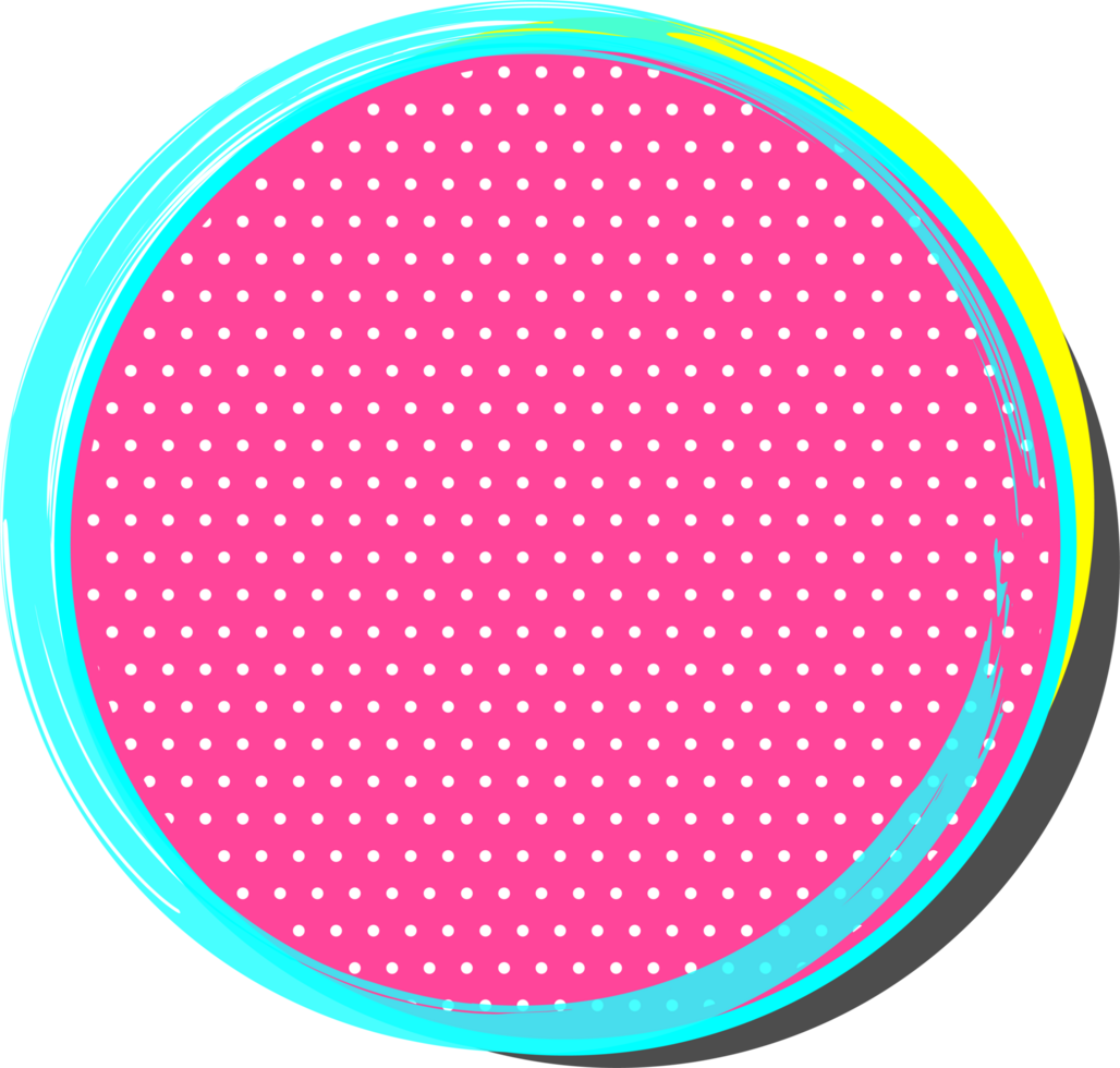 Trendy retro Memphis style comic zigzag shape 80s-90s png