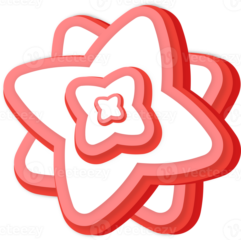Flower Abstract Paper Cut png