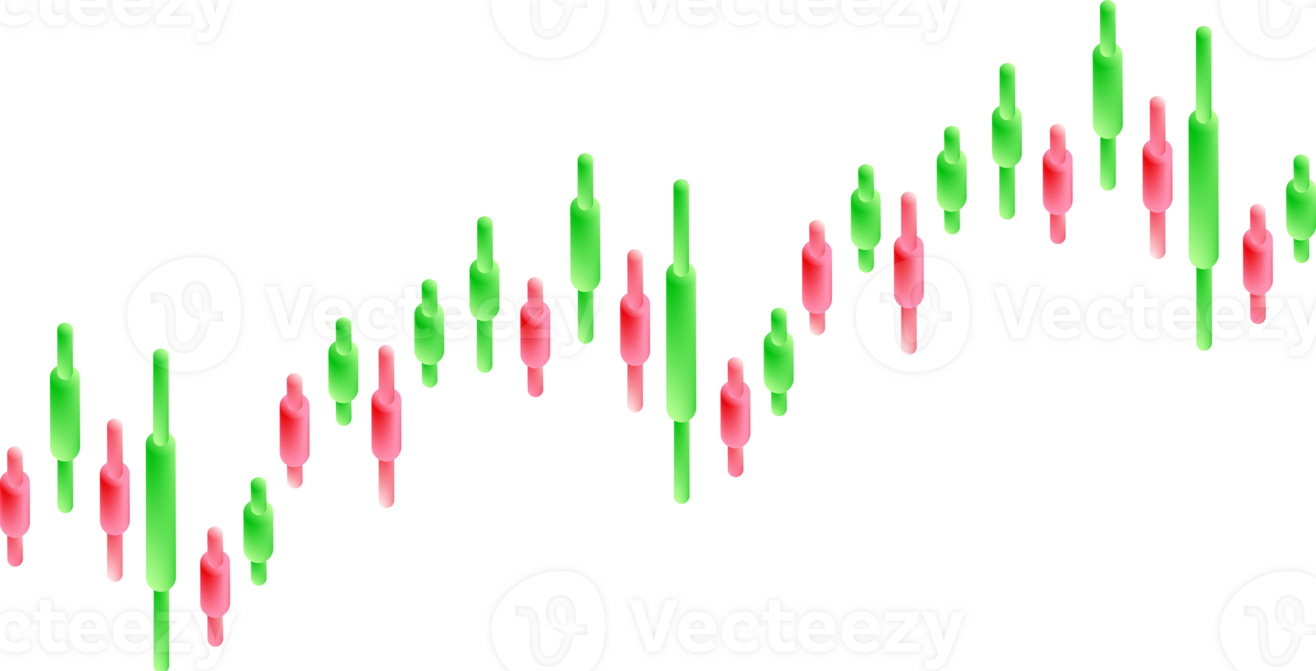 Stock Market 3D Chart Data png