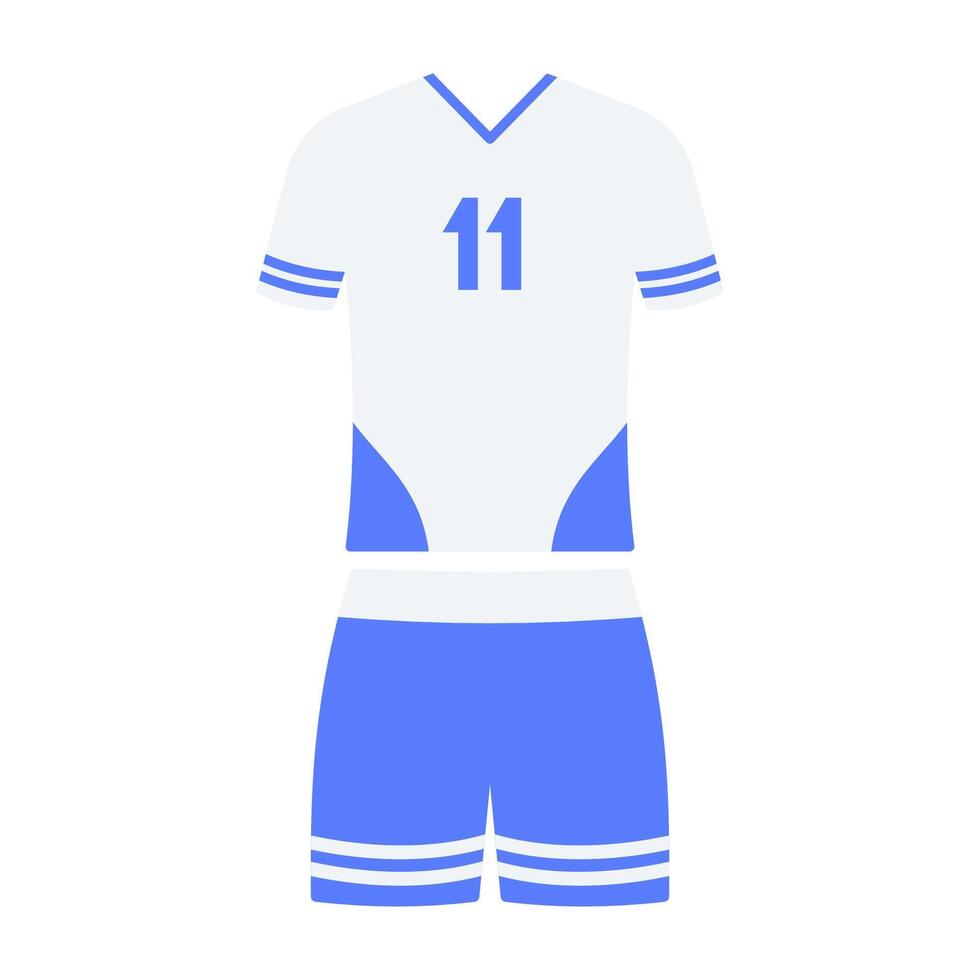 Football or soccer match elements illustration. Scoreboard, uniform, whistle, penalty cards, soccer ball, stopwatch isolated on white background. Sports concept. vector
