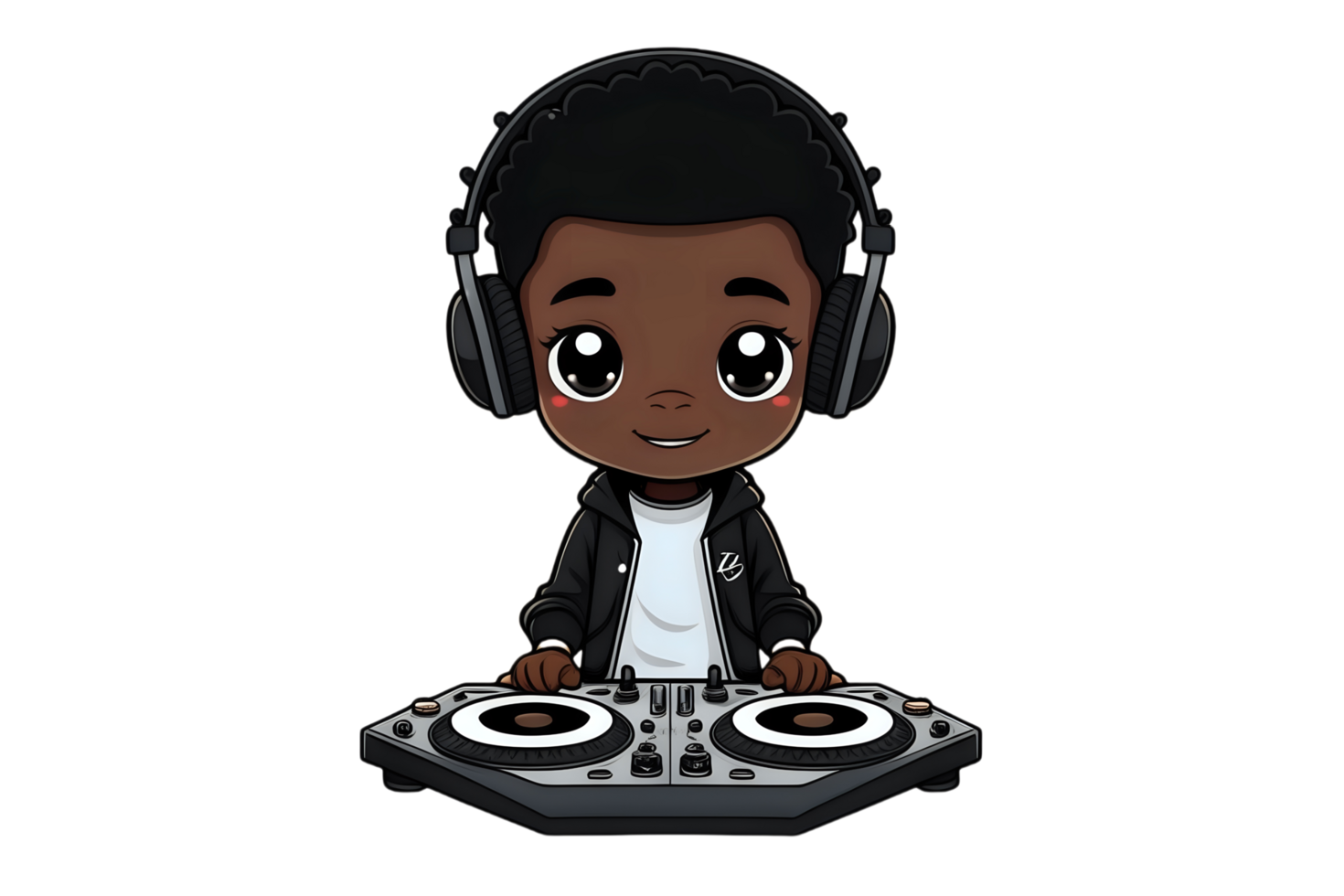 child listening to music png