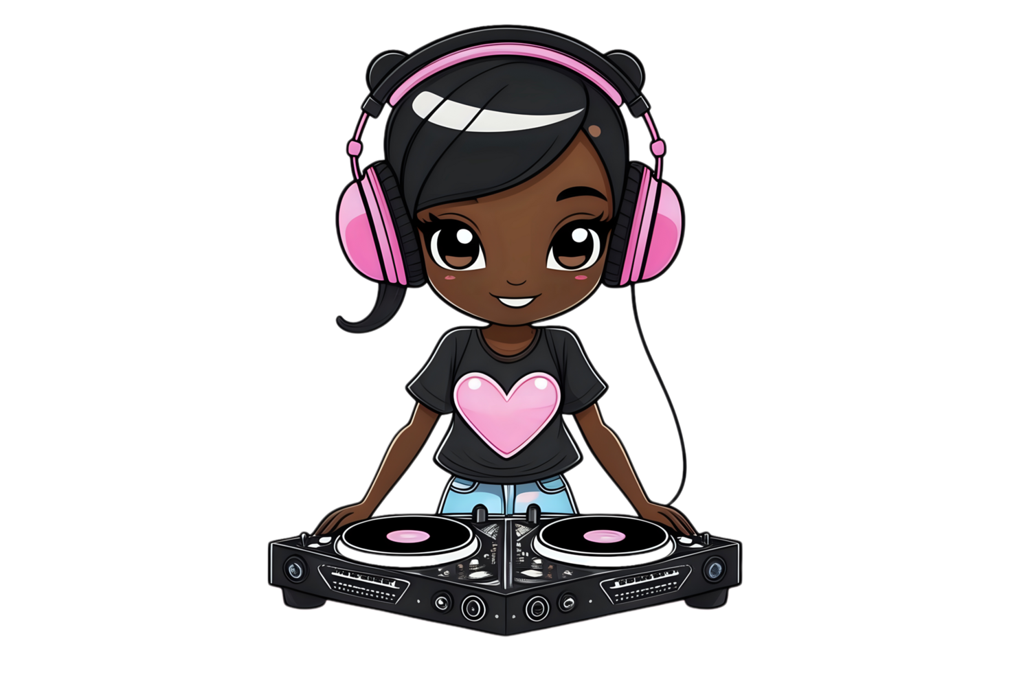 child listening to music png