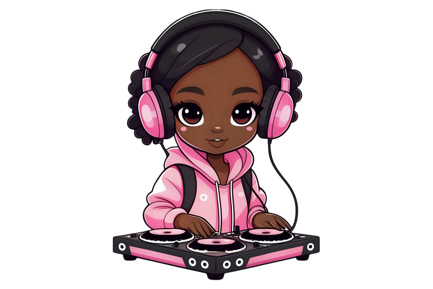 child listening to music png