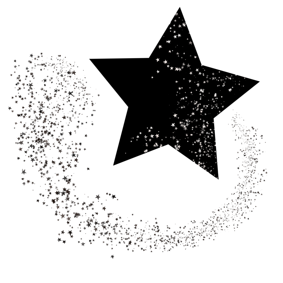 Star black and white,Stars sparkle compositions. png