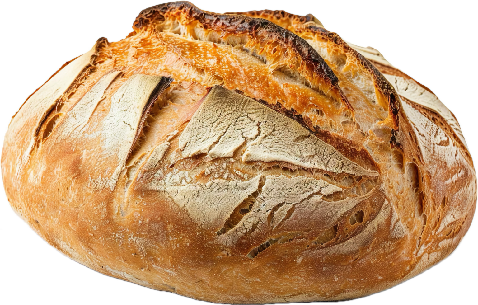 Artisan Sourdough Bread with Crusty Texture. png