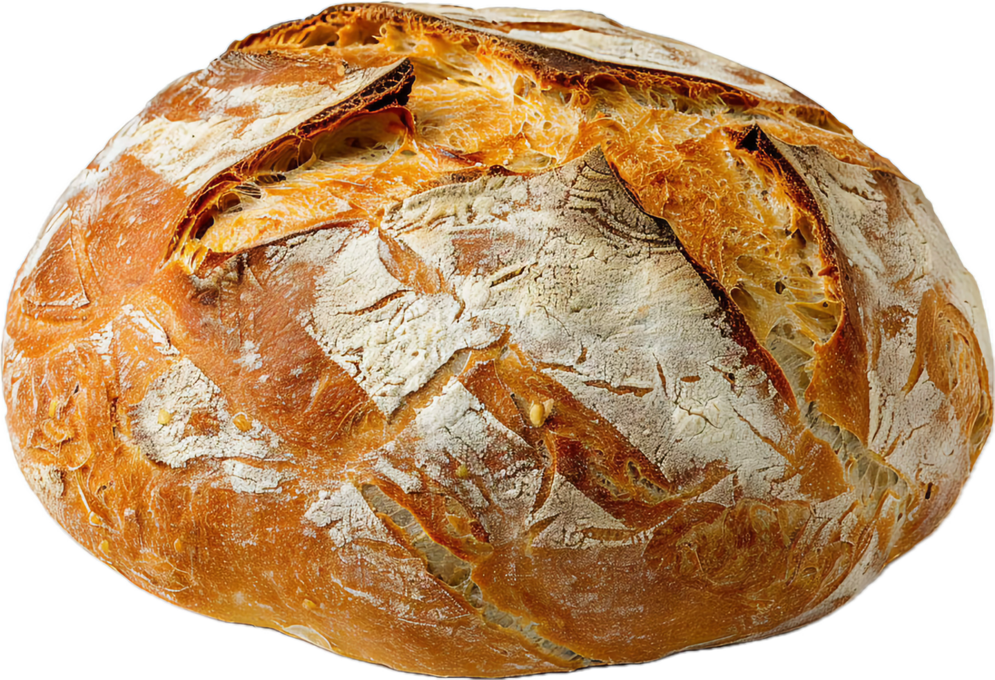Artisan Sourdough Bread with Crusty Texture. png