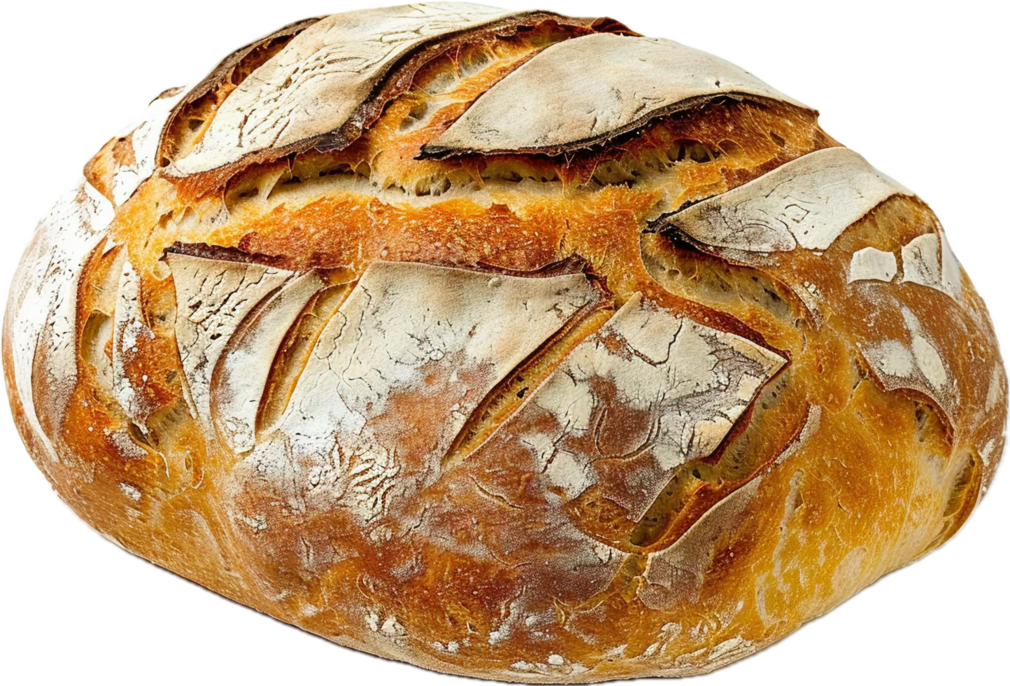 Artisan Sourdough Bread with Crusty Texture. png