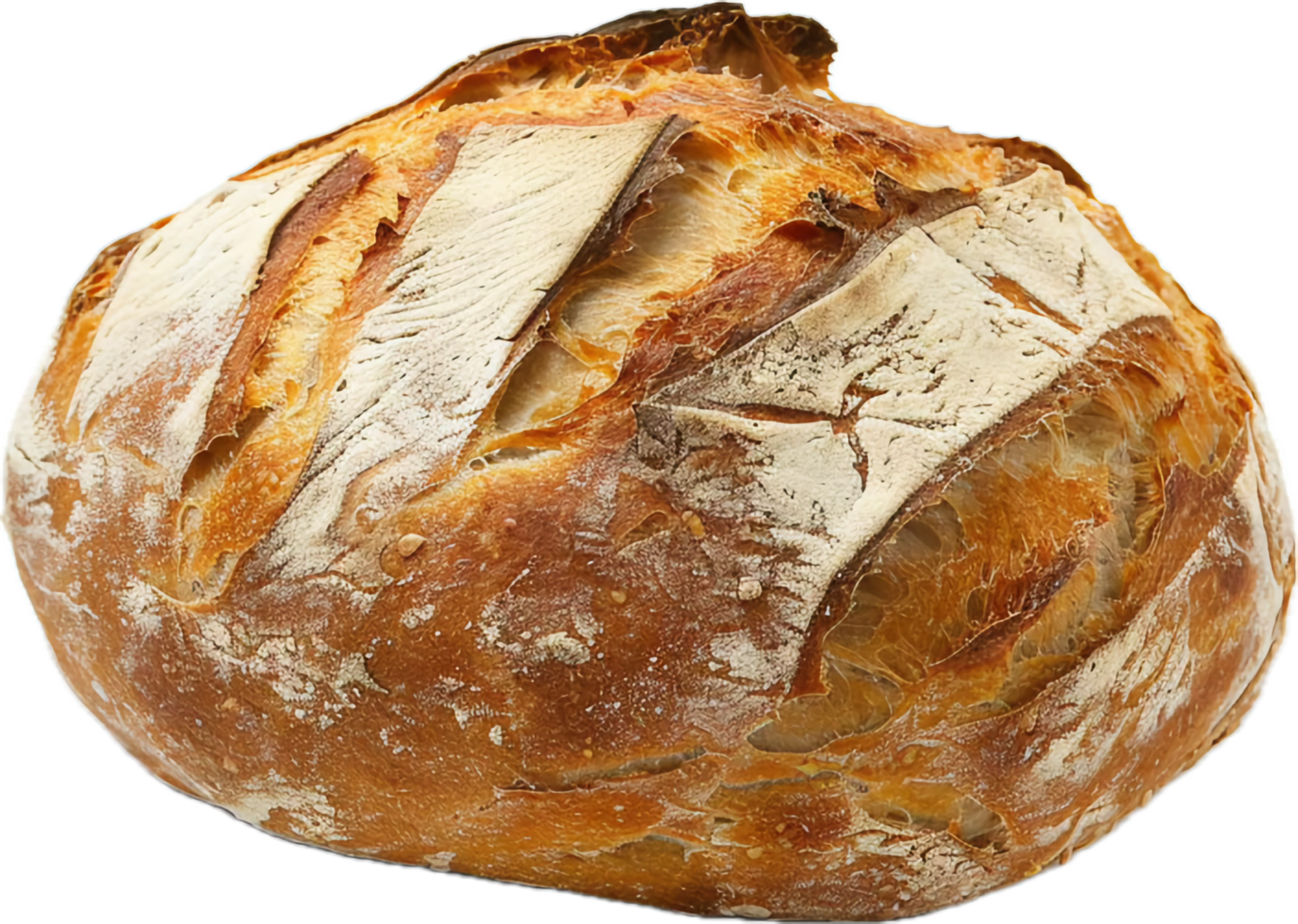 Artisan Sourdough Bread with Crusty Texture. png