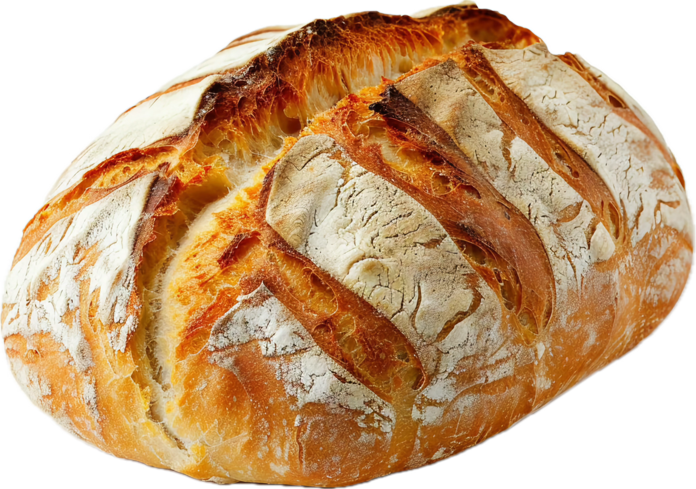 Artisan Sourdough Bread with Crusty Texture. png