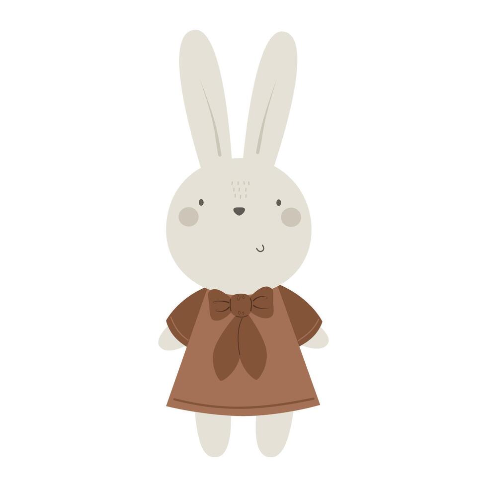 Cute Cartoon bunny. vector