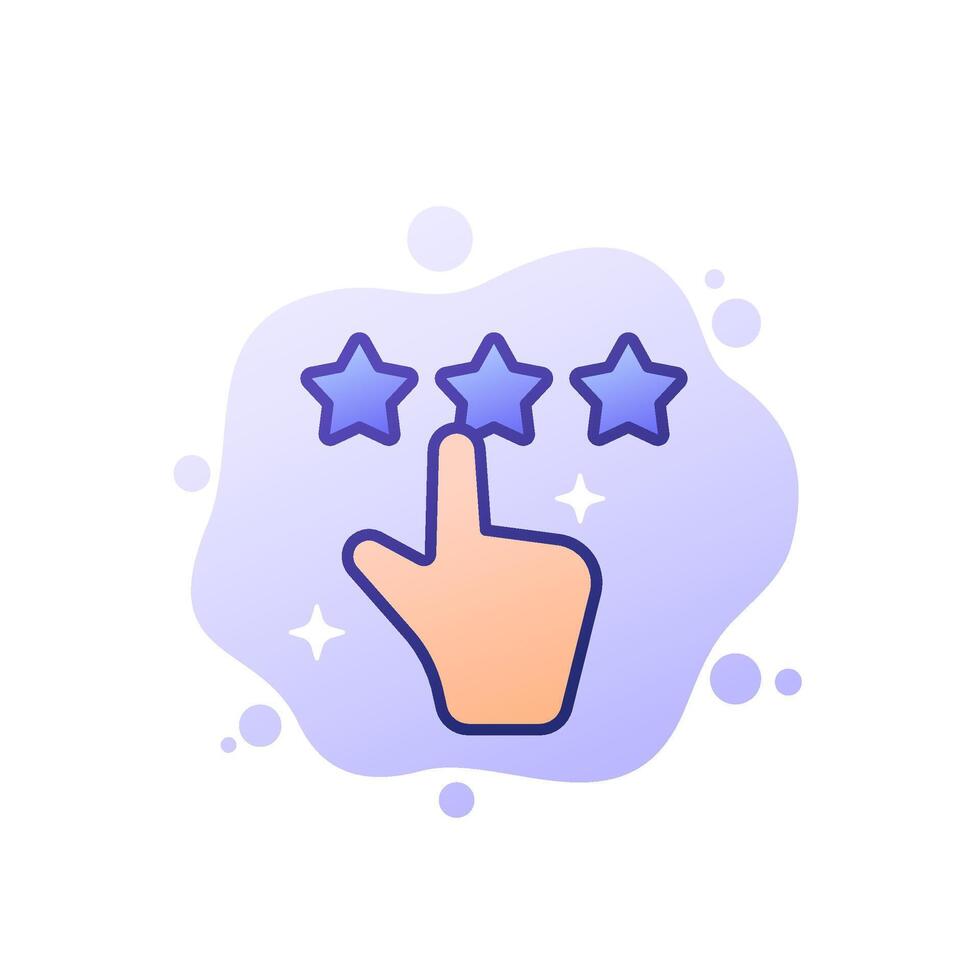 tap for feedback icon, design vector