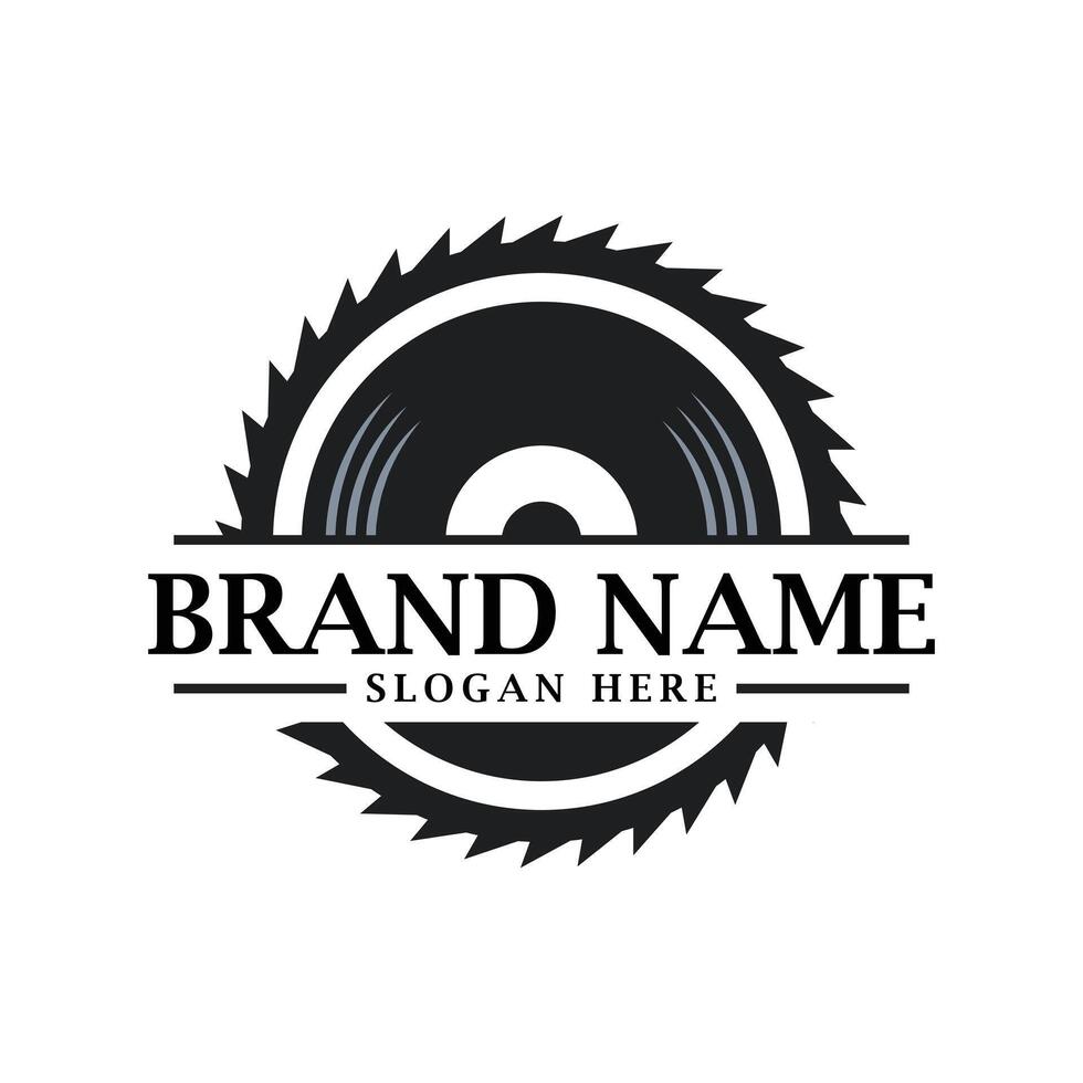 Music and Carpentry Logo Concept vector