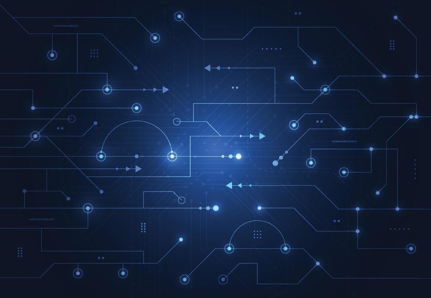 Abstract digital background with technology circuit board texture. Electronic motherboard illustration. Communication and engineering concept vector