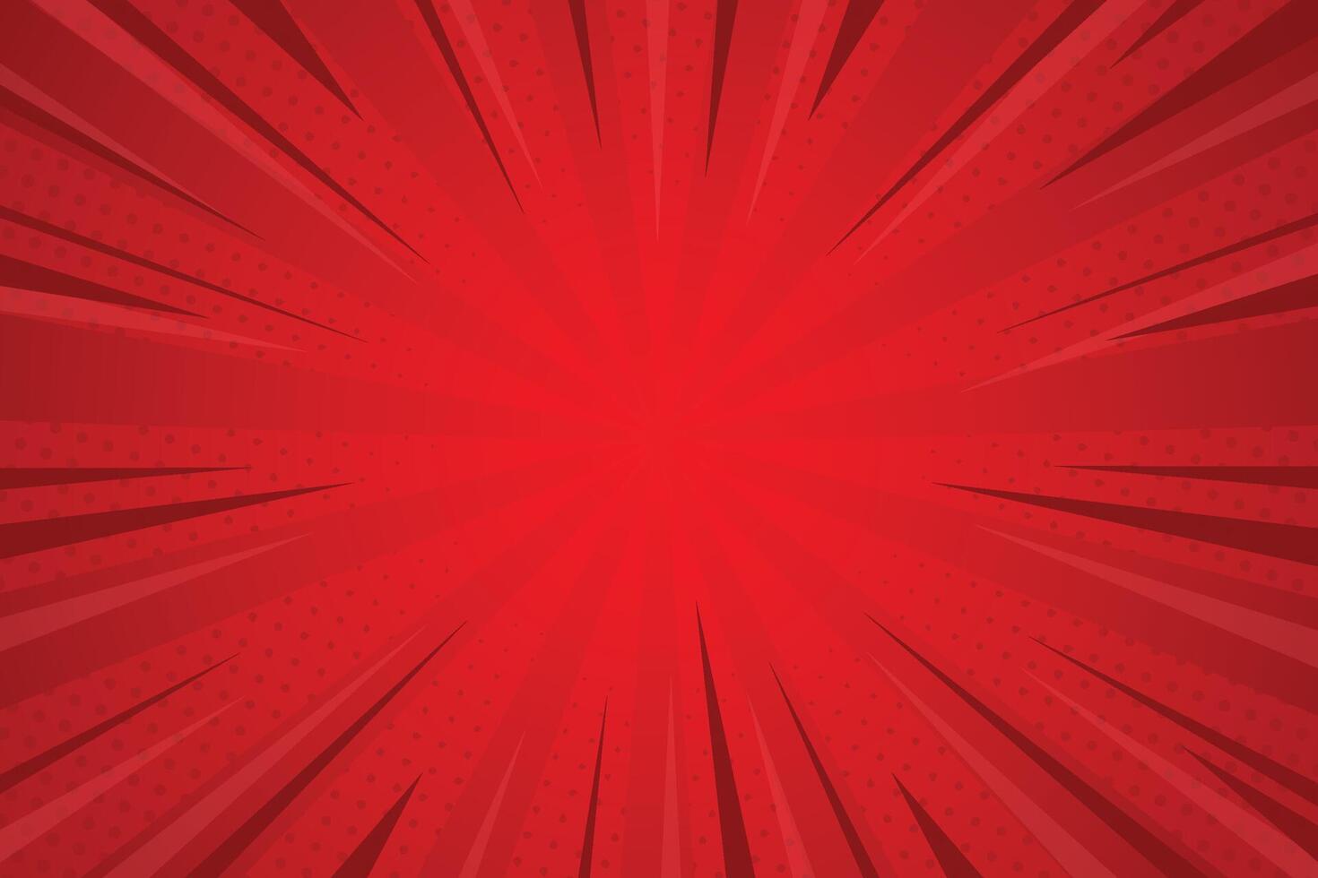 Comic abstract red background vector