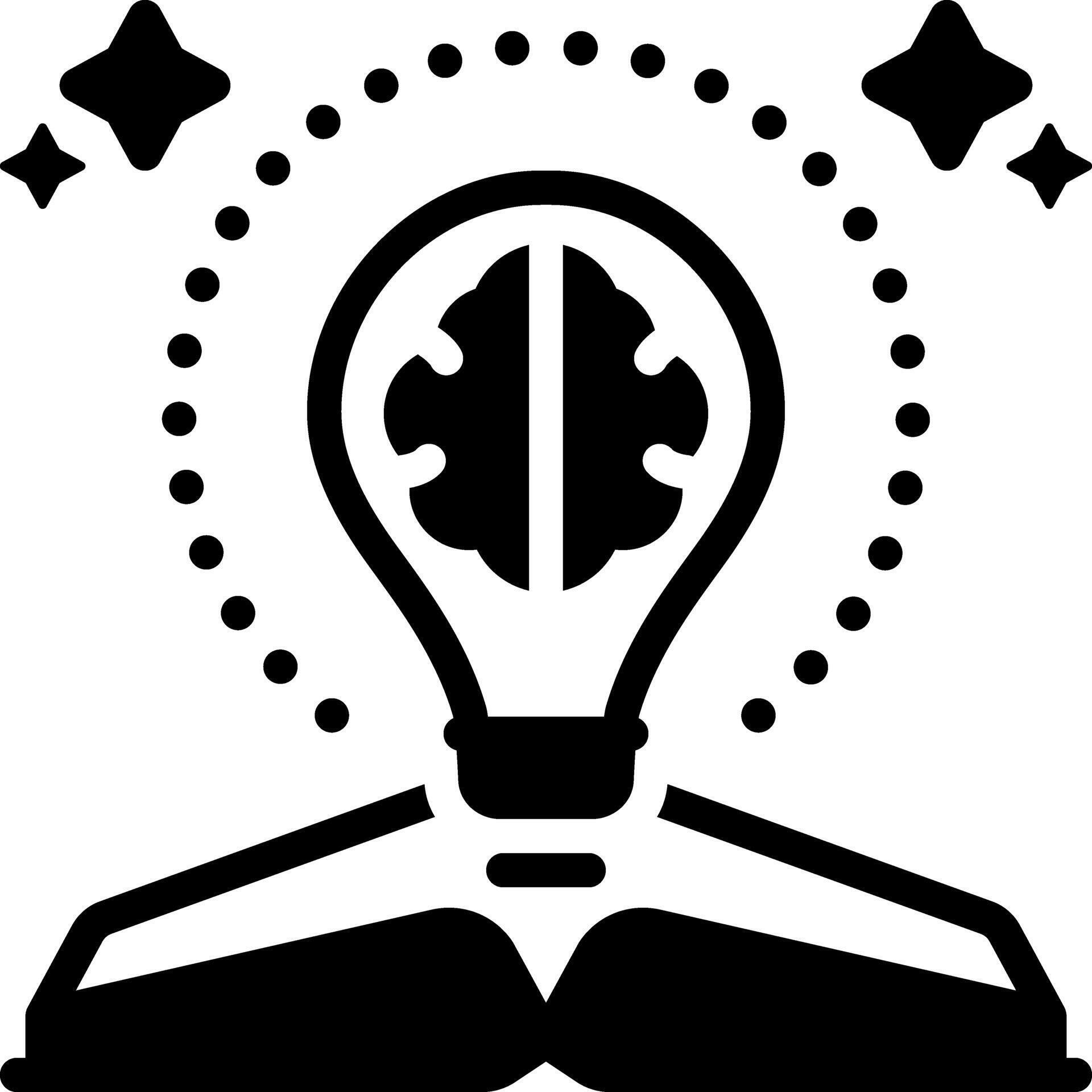 Solid black icon for knowledge 44270158 Vector Art at Vecteezy