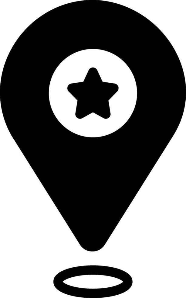 Solid black icon for spot vector